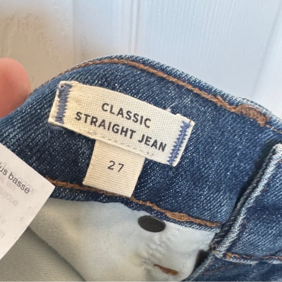 Madewell Classic Straight Leg High Rise Cropped Jeans Coldbrook Wash Size 27 - Picture 6 of 8